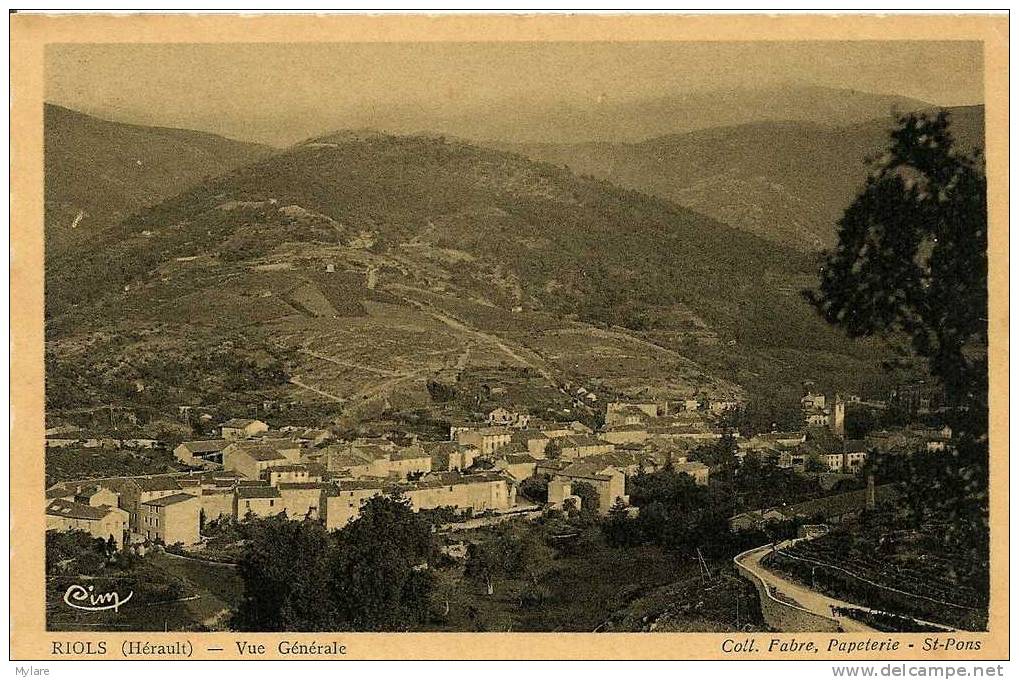 Cpa St Pons Vue Générale - Saint-Pons-de-Thomières