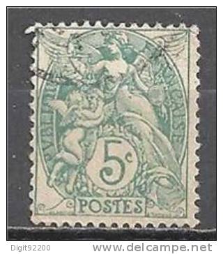 1 W Valeur Oblitérée, Used - FRANCE - Type BLANC 5c * 1900/1924 - N° 3850-16 - 1900-29 Blanc