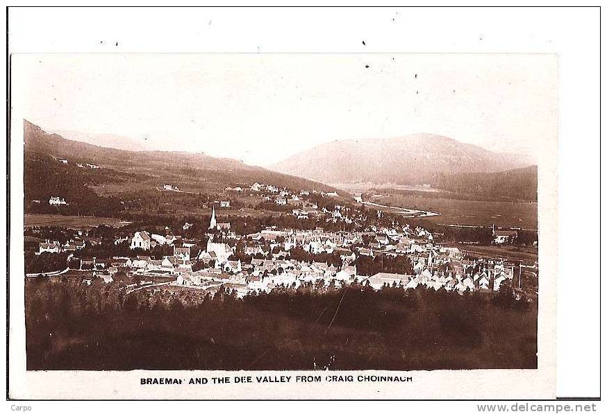 Braemar And The Dee Valley From Craig Choinnach. - Aberdeenshire