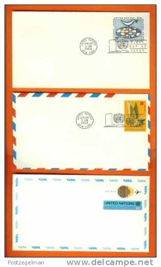 UNO NEW YORK 1963 5x FDC (cards) With Address Regular Issue - Other & Unclassified