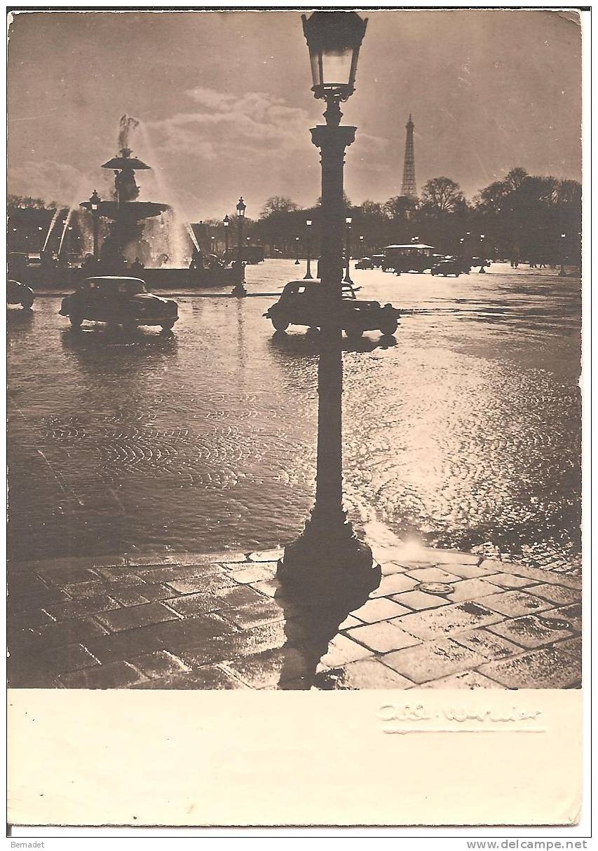 PARIS .. CONTRE JOUR , PLACE DE LA CONCORDE .. Signature Relief - Monier