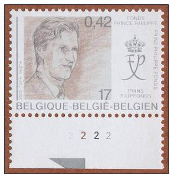 Timbre 2000 N° 2906 - Fonds Prince Philippe - Planche 2 - 1991-2000