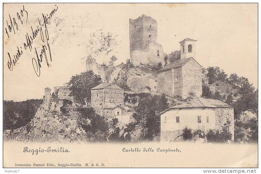 $3-0972- REGGIO EMILIA - CASTELLO DELLE CARPINETE - F.P. VIAGGIATA 1905 - Reggio Emilia