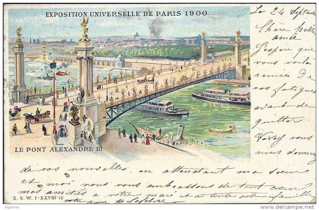 1006 - Exposition Universelle Paris 1900 Le Pont Alexandre III - Exposiciones