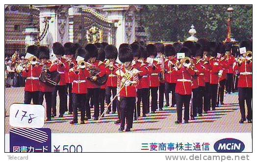 Télécarte Japon ANGLETERRE (178)  GREAT BRITAIN Related * ENGLAND Phonecard Japan * LONDON * CHANGING OF THE GUARDS - Army