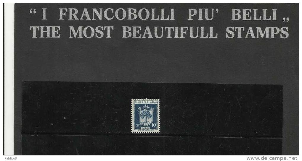 SAN MARINO 1945-6 STEMMI C.10 MNH - Unused Stamps