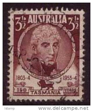 1953 - Australian Anniversary Settlement Of Tasmania 3.5d COLLINS Stamp FU - Gebraucht