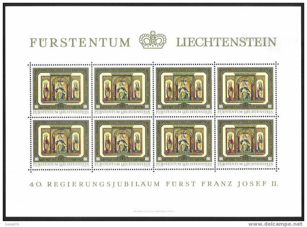 Liechtenstein : (A) Série 647/650 ** En Feuillets .. Liquidation à 10 % De La Cote !!! - Blocks & Sheetlets & Panes