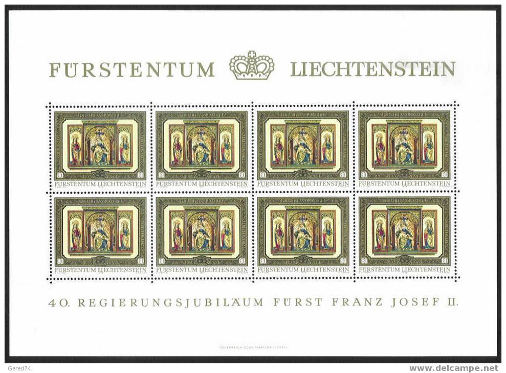 Liechtenstein : (B) Série 647/650 ** En Feuillets .. Liquidation à 10 % De La Cote !!! - Blocks & Sheetlets & Panes