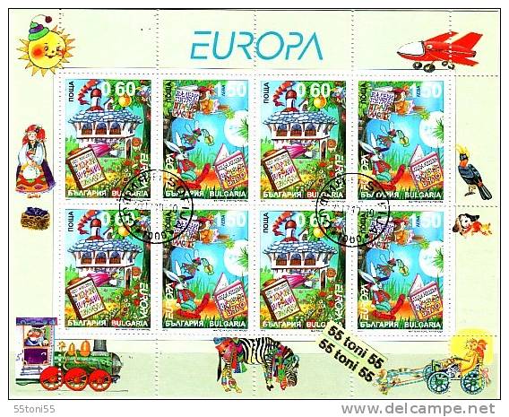 2010 EUROPE - Cept ( Children's Books - Folk Tales) Sheet &ndash; Used/oblit.(O) BULGARIA / BULGARIE - Oblitérés