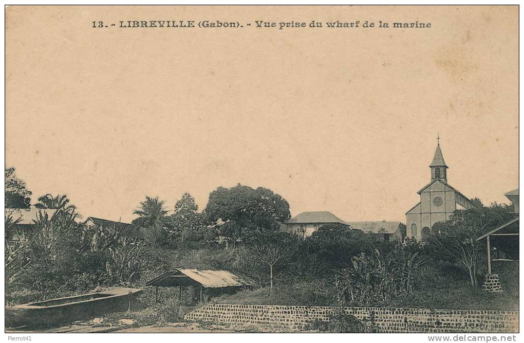 AFRIQUE - GABON - LIBREVILLE - Vue Prise Du Wharf De La Marine - Gabon
