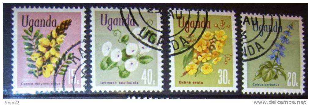 OS.25-1-1. Uganda, 1969 Flora Flower - Plants Flowers - Ouganda (1962-...)