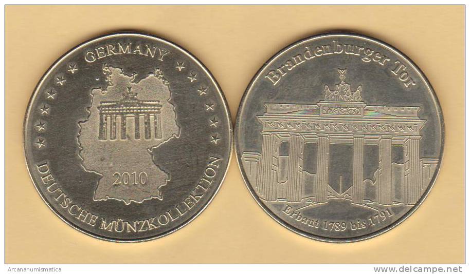 ALEMANIA  MEDALLA SC/UNC  2.010  2010   "BRANDENBURGER TOR"   DL-9481 - Autres & Non Classés