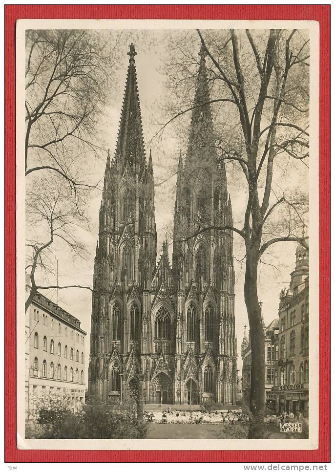 GERMANIA 1936 KÖLNER DOM, WESTSEITE. VIAGGIATA. ANNULLO KÖLN. - Aichach