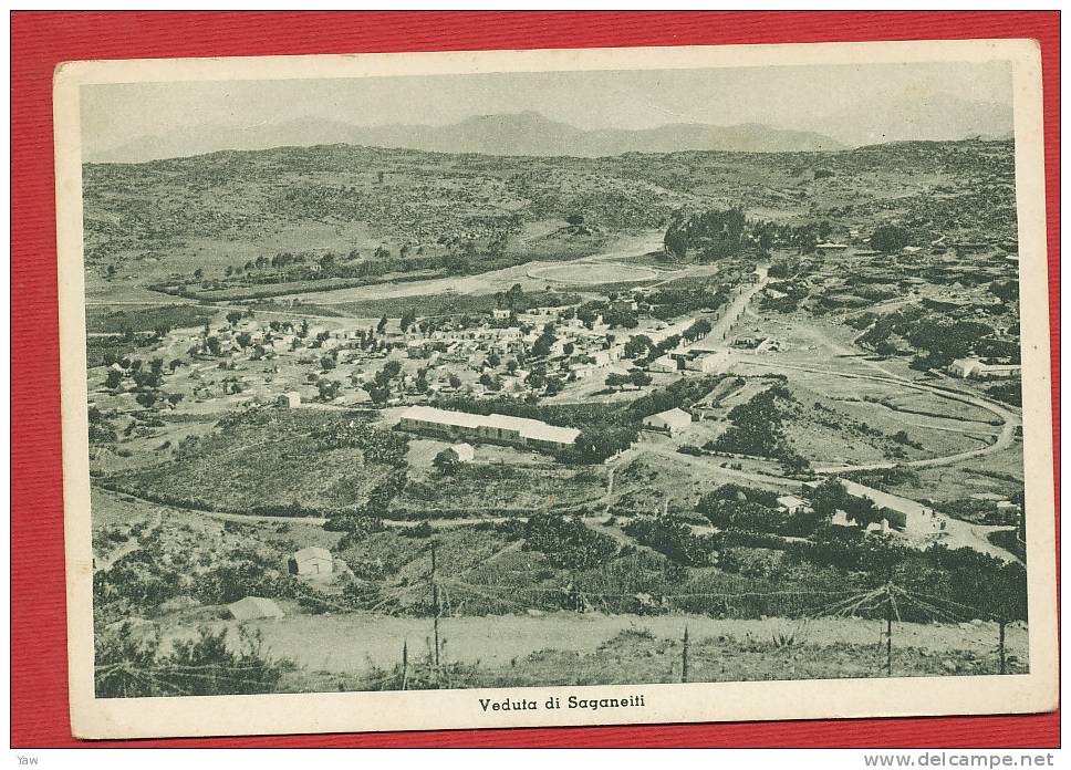 ERITREA 1935~  SAGANEITI, VEDUTA DALL'ALTO. - Erythrée