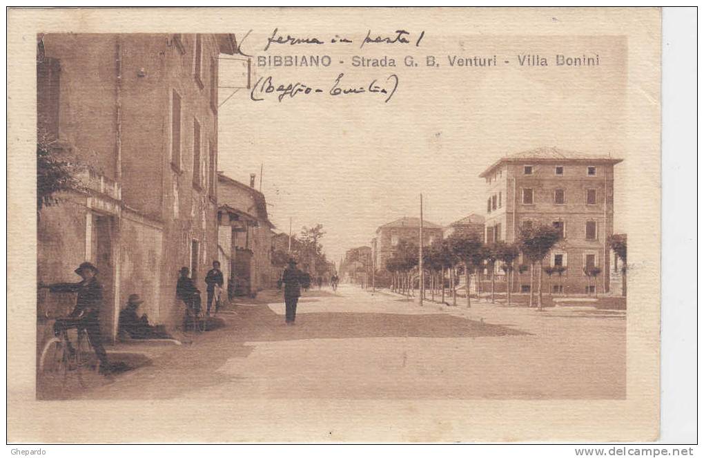 Bibbiano, Strada Venturi, 1920    (110117) - Reggio Nell'Emilia