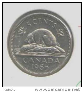 @Y@     Canada   5 Cents   1965   (  0081 ) - Canada