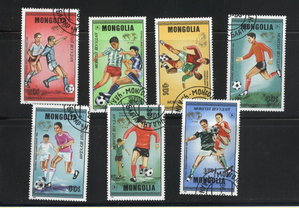 MONGOLIE    N° 1421/27  Oblitere  Cup 1986  Football  Soccer Fussball - 1986 – México