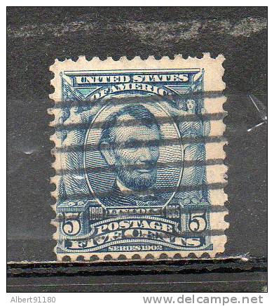 USA  A Lincoln 5c Bleu  1902-03 N°148 - Oblitérés