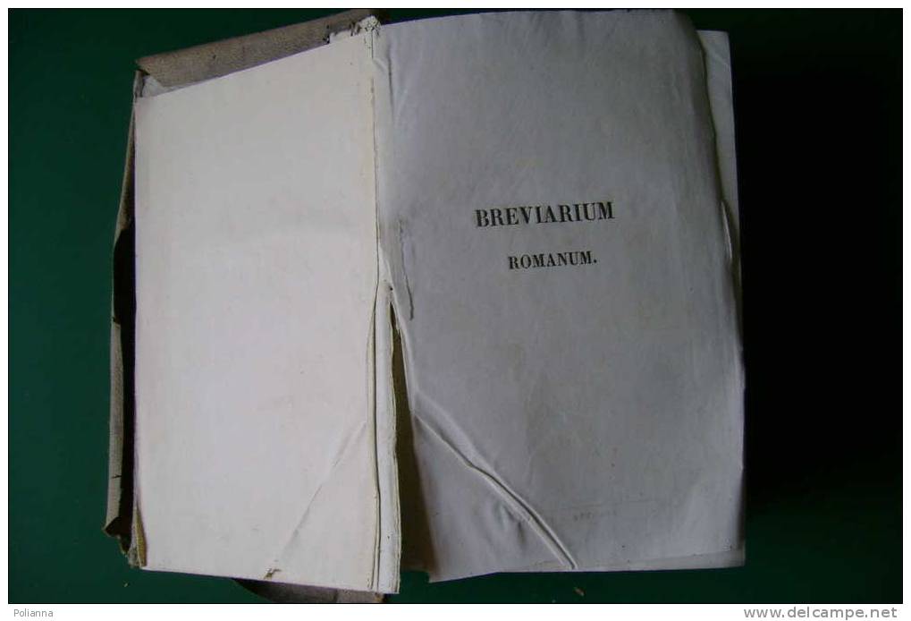 PDM/36 BREVIARIUM ROMANUM De Bonald 1846/BREVIARIO Latino - Religión