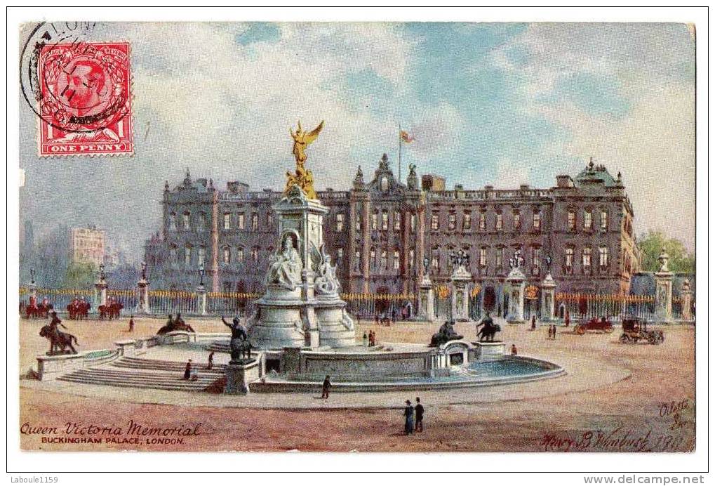 TUCK OILETTE ILLUSTRATEUR WIMBUSH : Vintage Artist Signe Postcard "Queen Victoria Memorial Buckingham Palace" - Buckingham Palace
