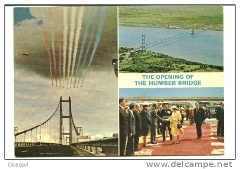 CPSM OPENED BY THE QUEEN On 17 Th JULY 1981 THE HUMBER BRIDGE - Inwijdingen