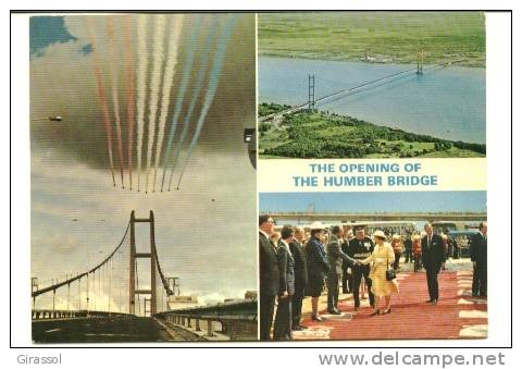 CPSM OPENED BY THE QUEEN On 17 Th JULY 1981 THE HUMBER BRIDGE - Inaugurations