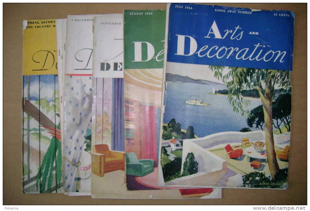 PDM/40 ARTS & DECORATION 1934-35/Hollingsworth/Eberman/Bahuaus/design/Wright/Hawaii/Capri/Uccelli Esotici - Arte, Diseño Y Decoración