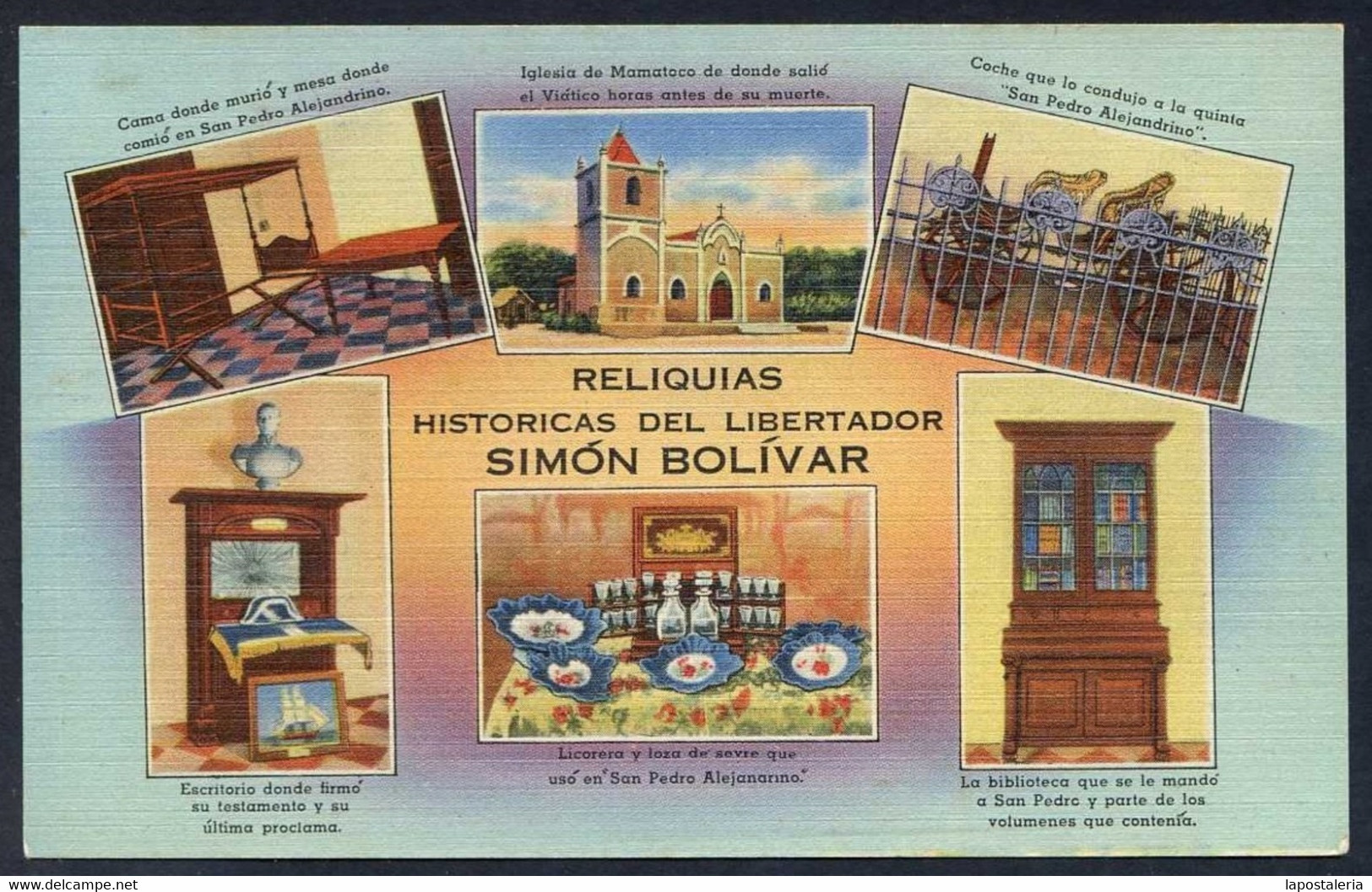 Colombia. Santa Marta. *Reliquias Históricas Del Libertador Simón Bolívar* Nueva. - Colombia