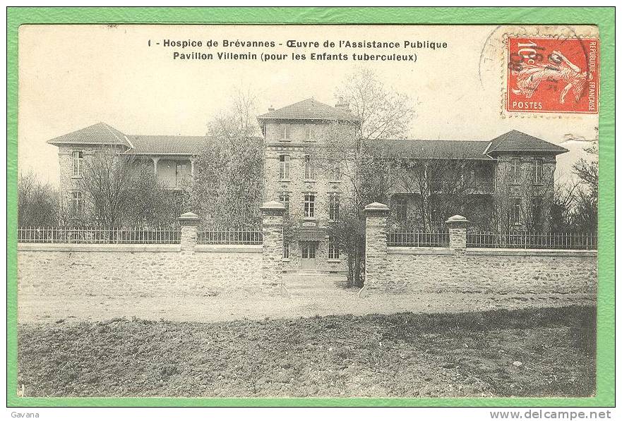 94 Hospice De Brévannes - Oeuvre De L'assistance Publique - Pavillon Villemin (pour Les Enfants Tuberculeux - Limeil Brevannes