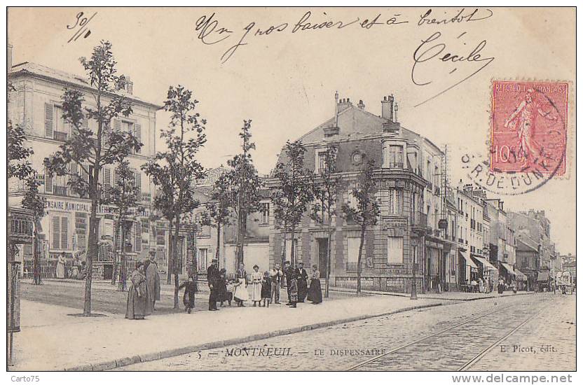 Montreuil 93 - Santé Médecine - Dispensaire Municipal - Infirmerie - Immeubles - Montreuil