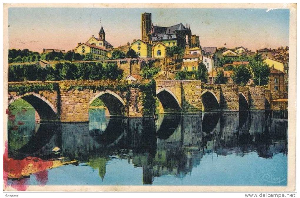 Postal LIMOGES (haute Vienne) Pont Saint Etienne 1932 - Limoges