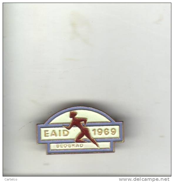 Yugoslavia Old Pin Badge - Belgrad EAID 1969 - Leichtathletik