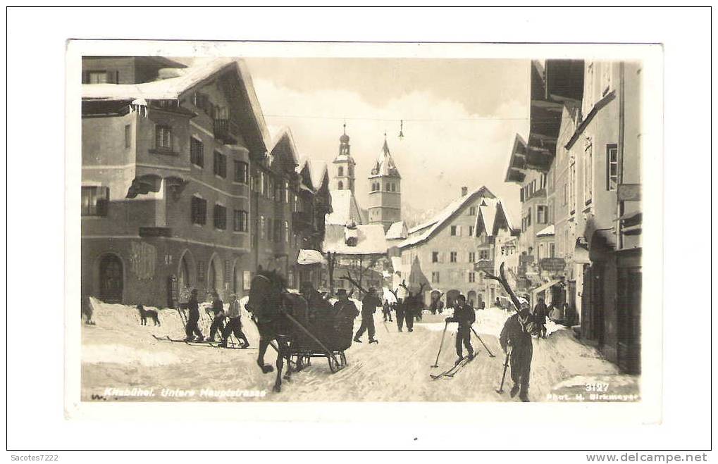 CARTE PHOTO  BIRKMAYER - KITZBUHEL  UNTERE HAUPTSTRASSE - TIROL - - Ayer