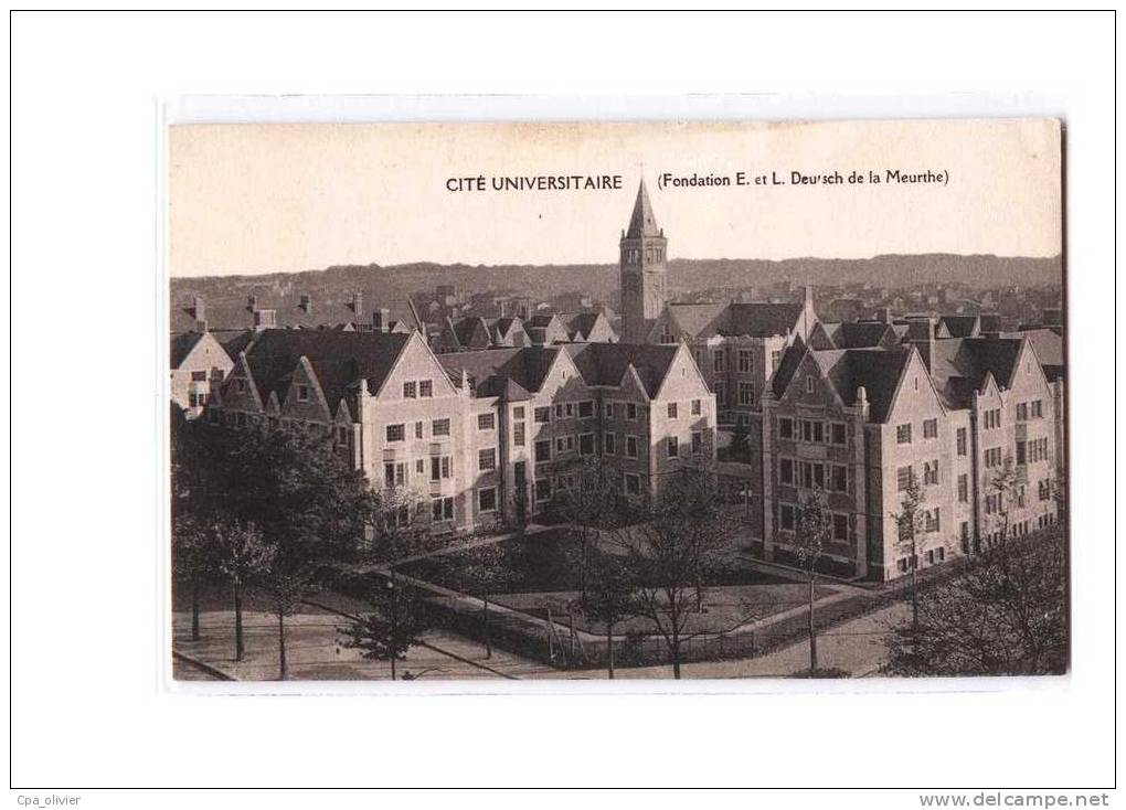 75 PARIS XIV Cité Universitaire, Fondation Deutsch De La Meurthe, Vue Générale, Ed ?, 192? - Paris (14)