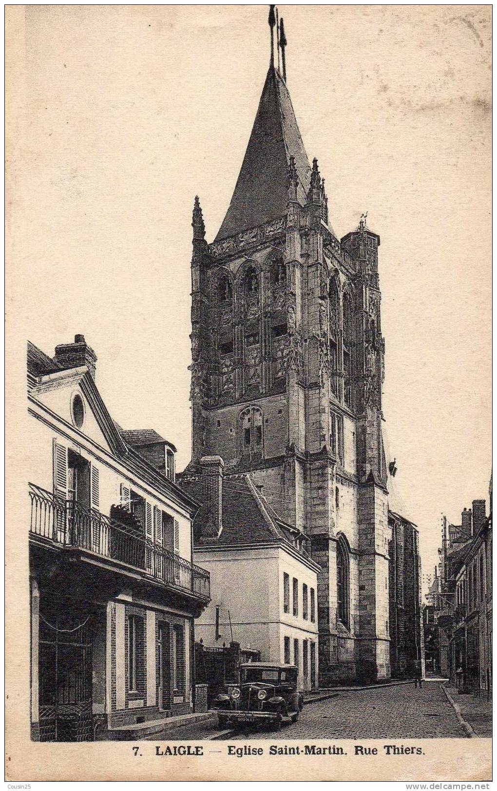 61 LAIGLE - Eglise Saint Martin Rue Thiers - L'Aigle