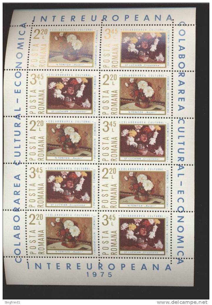 Rumänien ** 3258-3259 Intereuropa Kleinbogensatz Europa Sympathie - Unused Stamps