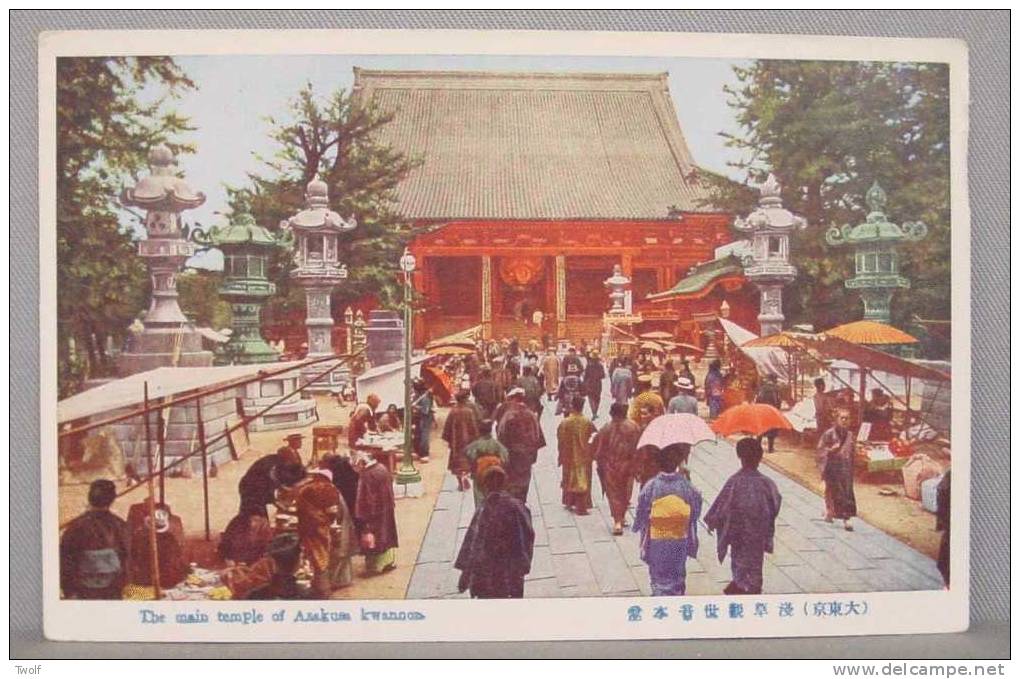 The Main Temple Of Asakusa Kwannod - Tokyo - Kobe