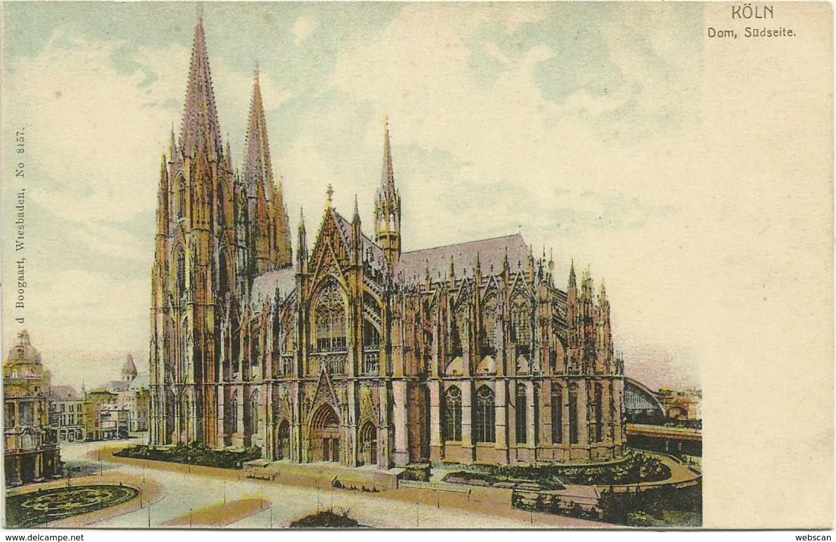 AK Köln Dom Südseite Farblitho ~1900 #57 - Köln