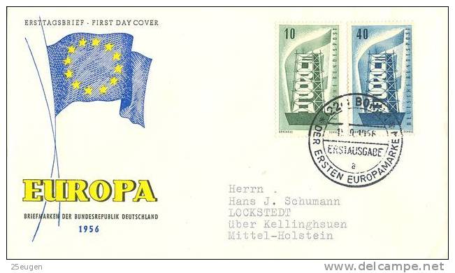 GERMANY 1956 EUROPA CEPT FDC - 1956