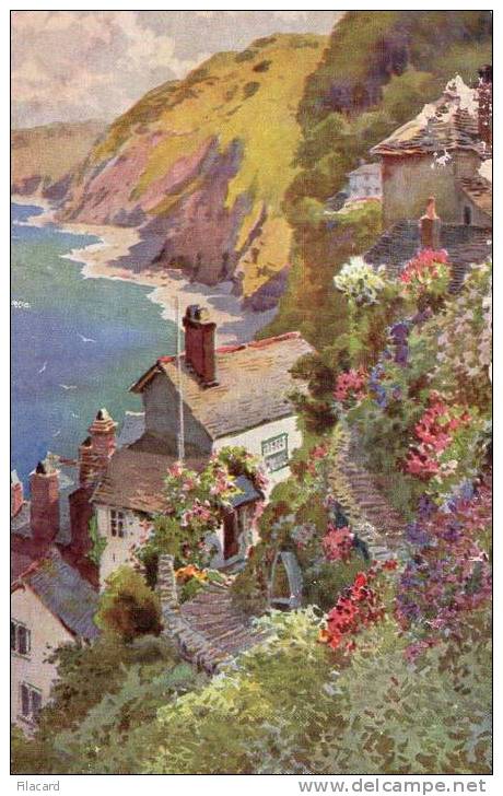 12092   Regno  Unito  Devon,  Clovelly,  Rose Cottage And Bay  NV - Clovelly