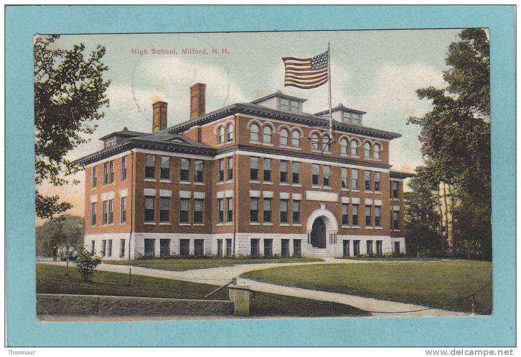 MILFORD  -  High  School  -  1914  - - Autres & Non Classés