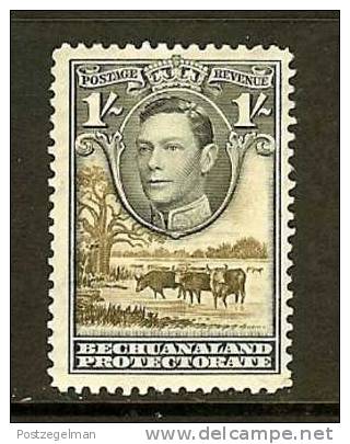 BECHUANALAND 1938 Hinged Stamp(s) George VI 1SH  108 - 1885-1964 Protectorat Du Bechuanaland