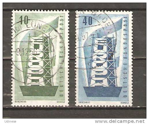 GERMANY 1956  - USED OBLITERE GESTEMPELT USADO - 1956