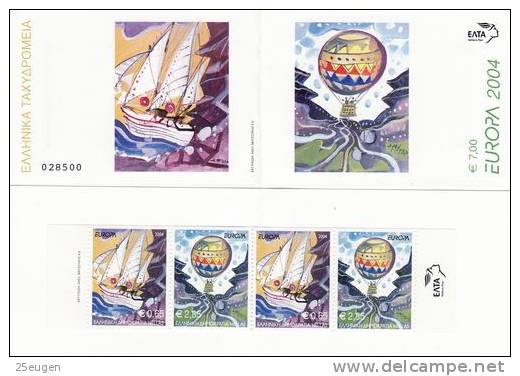 GREECE EUROPA CEPT 2004 BOOKLET  MNH - 2004