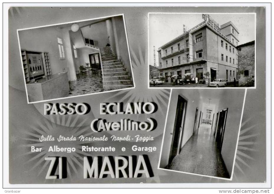 PASSO ECLANO, ALBERGO RISTORANTE ZI MARIA, B/N   **** - Avellino