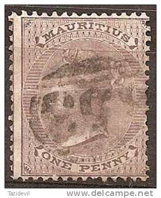 MAURITIUS - 1863 1d Queen Victoria. Scott 32. Used - Mauritius (1968-...)