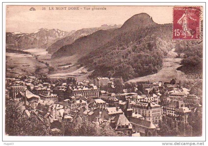 LE MONT DORE - VUE GENERALE EN 1928 - Le Mont Dore