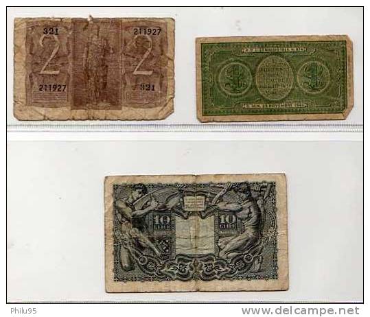 Lot 3 Billets D'Italie - Verzamelingen