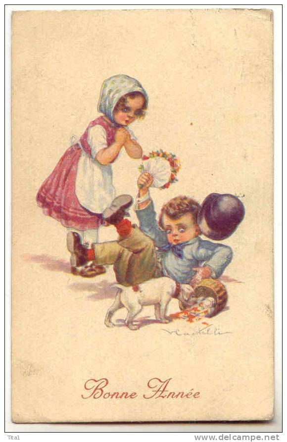 D4122 - CASTELLI - Bonne Année - Enfants - Castelli